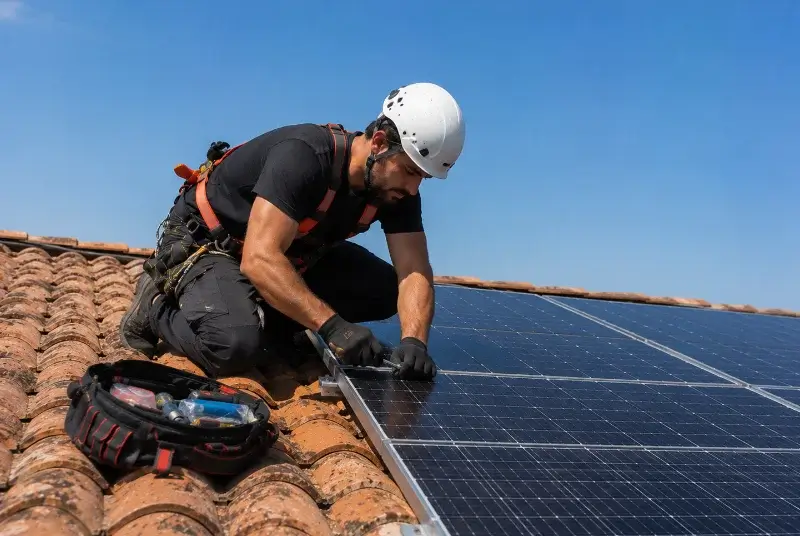 Maintenance et monitoring de panneaux solaires à Nabirat